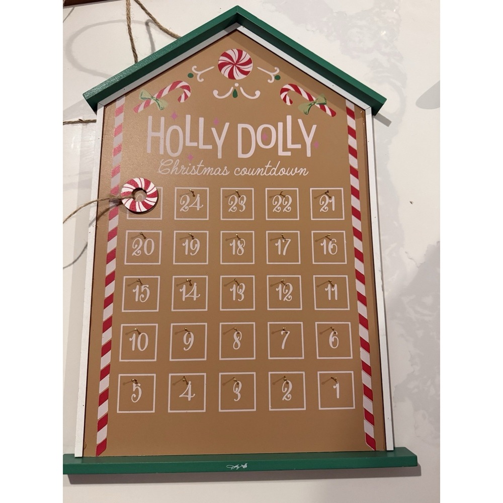 NEW Dolly Parton DG Advent Calendar CHRISTMAS Countdown Sign Dollar General RARE